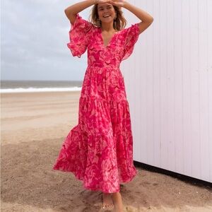 Vibrant Pink Maxi Dress